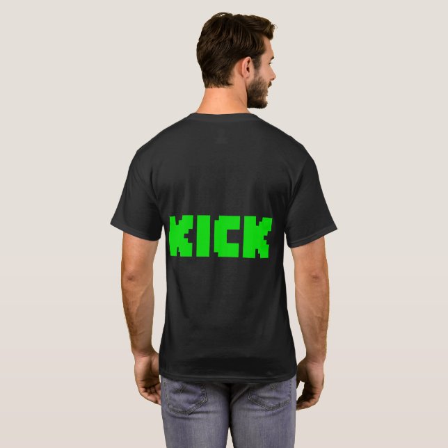 Black KICK Logo T-shirt (Back Full)