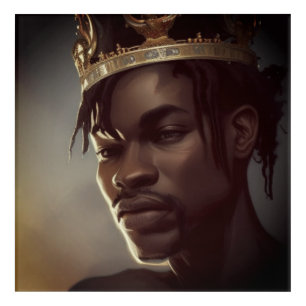 Black King Acrylic Wall Art