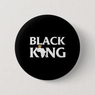 Black King African Map Black Pride Melanin Kids Me Button