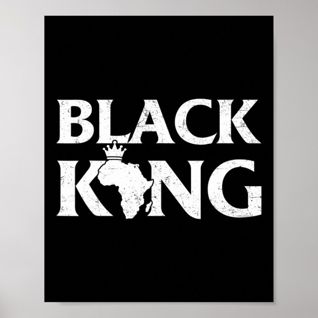 Black King African Map Black Pride Melanin Kids Me Poster (Front)
