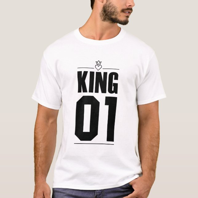 Black King and Queen 01 T-Shirt (Front)
