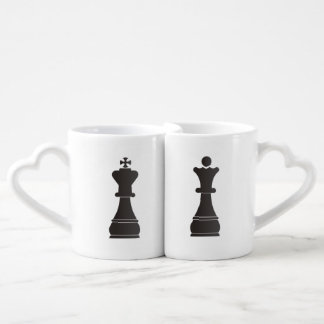 Black king and queen love mug
