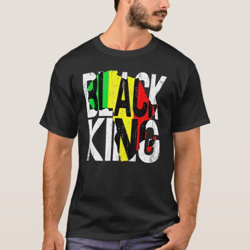 Black King Black History Month African American Pr T_Shirt