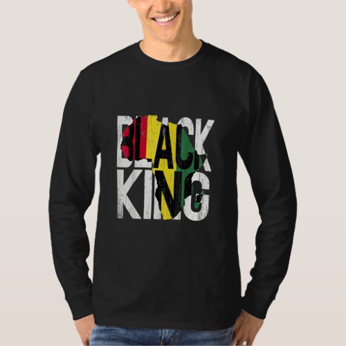 Black King Black History Month African American Pr T_Shirt