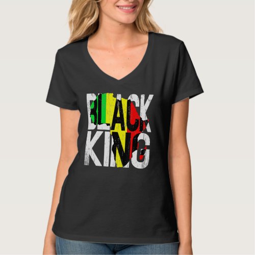 Black King Black History Month African American Pr T_Shirt