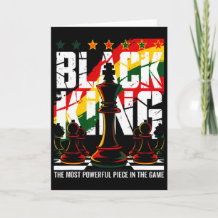 Black King Black History Month Juneteenth African Card