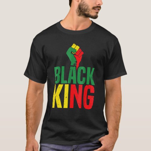 Black King Black History Month Mens African Americ T_Shirt