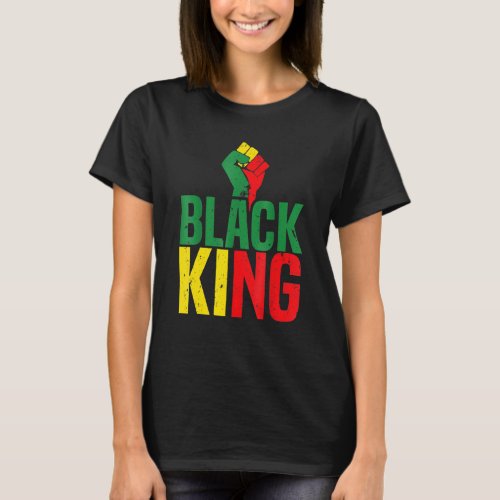 Black King Black History Month Mens African Americ T_Shirt