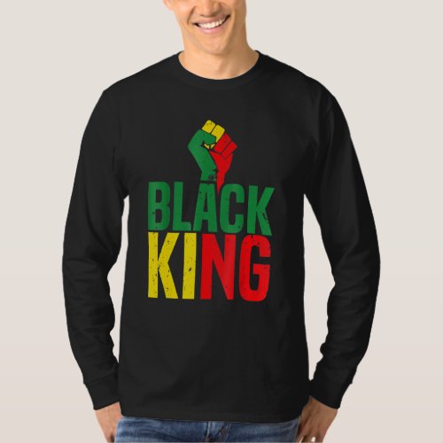 Black King Black History Month Mens African Americ T_Shirt