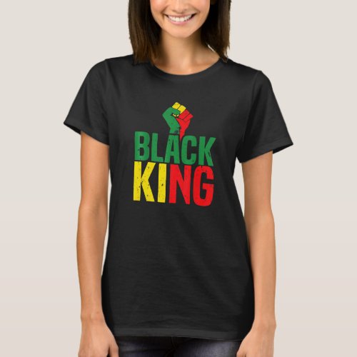 Black King Black History Month Mens African Americ T_Shirt