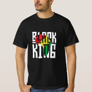 Black King Boys Men History Month Africa Tribal T-Shirt