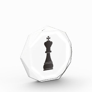 Black king chess piece award