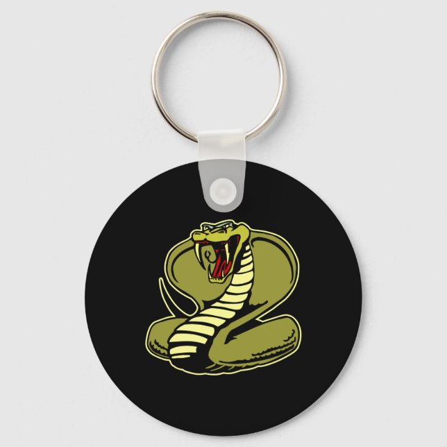 Black King Cobra Keychain (Front)