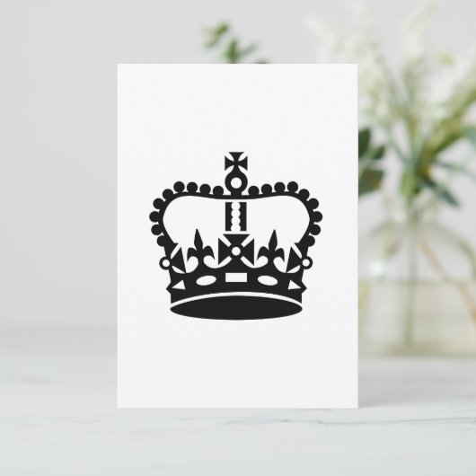 Black king crown (Standing Front)
