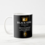 Black King Definition Crown Lion Dashiki African H Coffee Mug