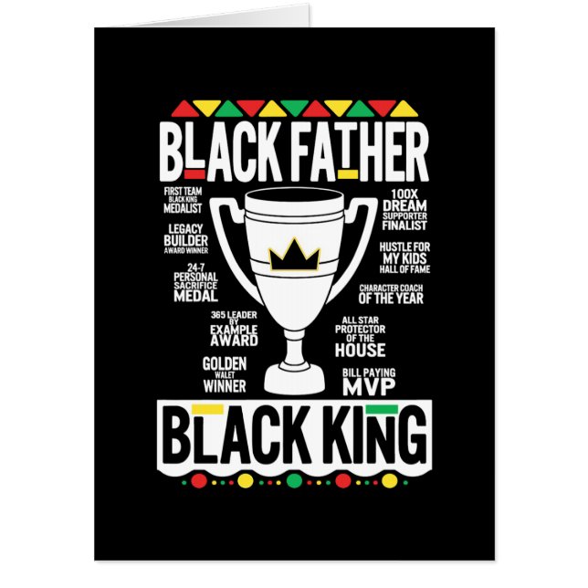 Black King Father Card (Front)