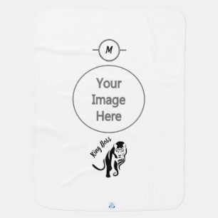 Black King Lion Leo Baby Blanket