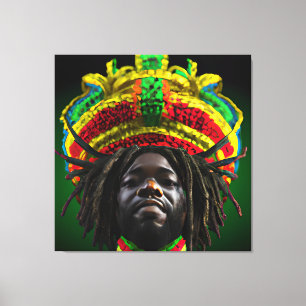 Black King Melanin Man Bruh Men Son Boy Prince Canvas Print