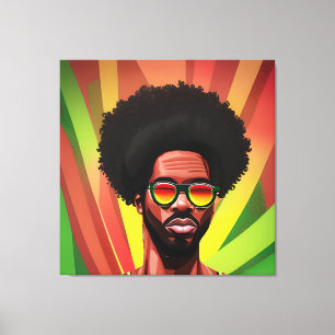 Black King Melanin Man Bruh Men Son Boy Prince Canvas Print