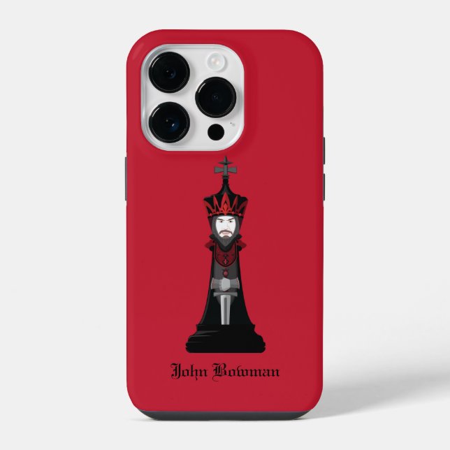 Black King / Personalized name Case-Mate iPhone Ca Case (Back)