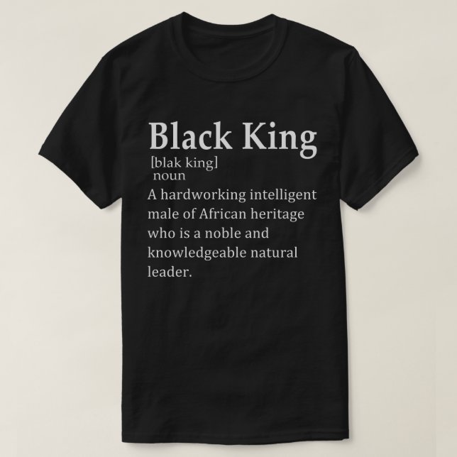 black king T-Shirt (Design Front)