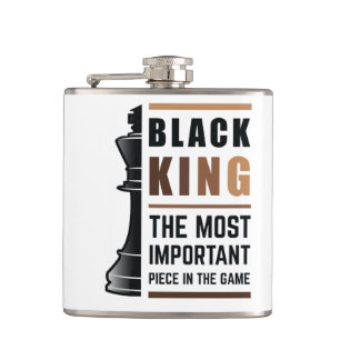 Black King The Most Important Piece In The Game 2 Flask