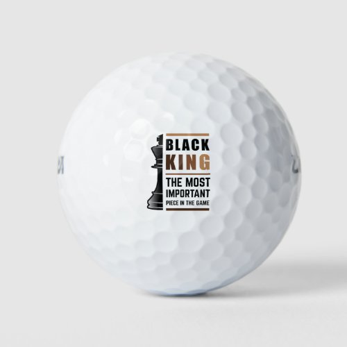 Black King The Most Important Piece In The Game 2 Golf Balls