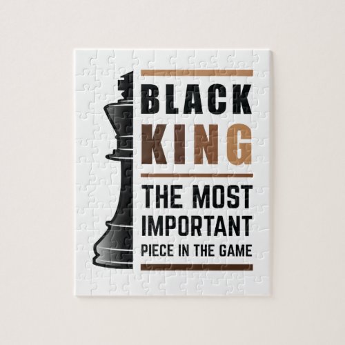 Black King The Most Important Piece In The Game 2 Jigsaw Puzzle