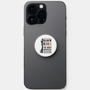 Black King The Most Important Piece In The Game 2 PopSocket