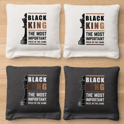 Black King The Most Important Piece In The Game Cornhole Bags