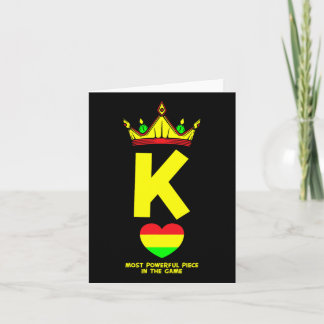 Black King The Most Powerful Piece In The Game Jun Card