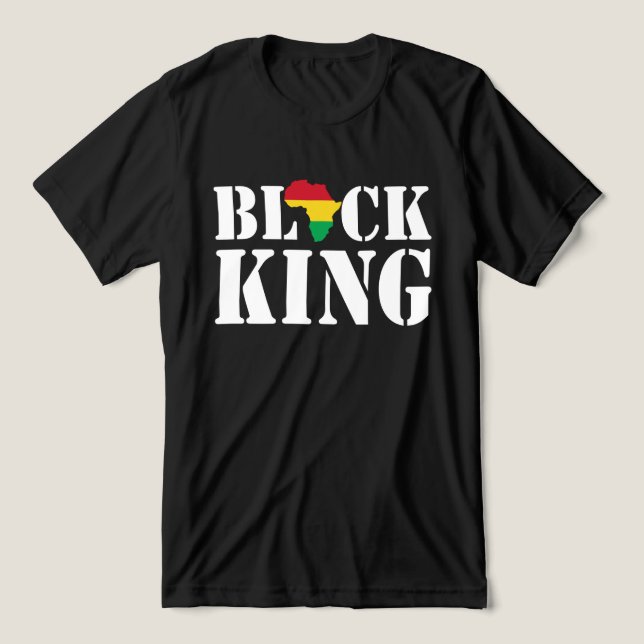 Black King Tri-Blend Shirt (Design Front)