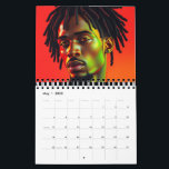 Black Kings Melanin Men Afrocentric Bruh Dreadlock Calendar<br><div class="desc">Africa African black Kings melanin men Afrocentric bruh dreads locs king bruhs</div>