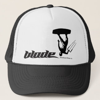 BLACK kite blade web Trucker Hat