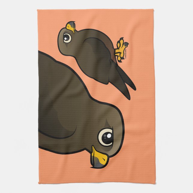 Black Kite Towel (Vertical)