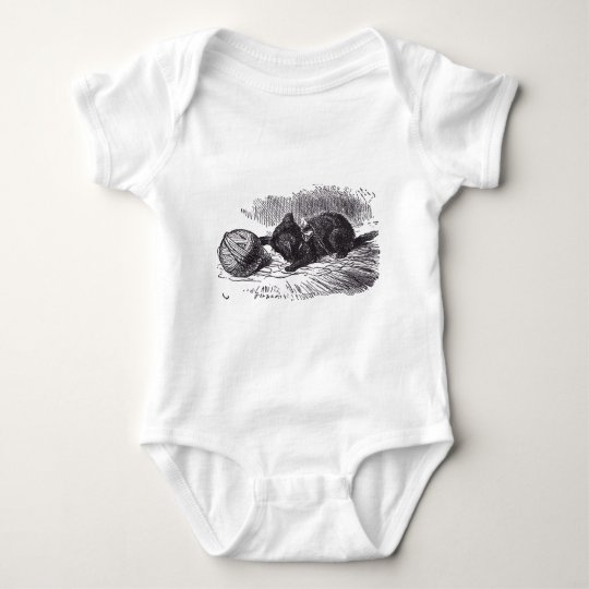 Black Kitten Baby Bodysuit