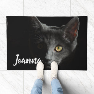 Black Kitten Beauty Doormat