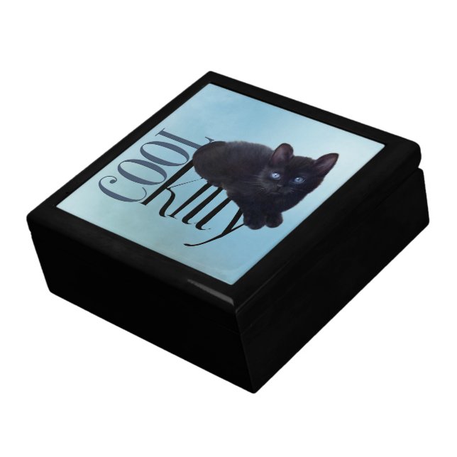 Black Kitten giftbox Keepsake Box (Side)