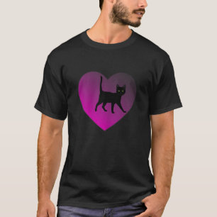 Black Kitten In Your Heart, Black Cat T-Shirt
