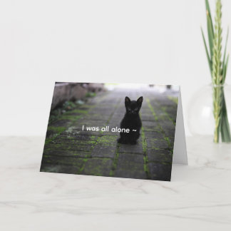 BLACK KITTEN - LOVE CARD