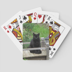 Black Kitty Bridge Playing Cards