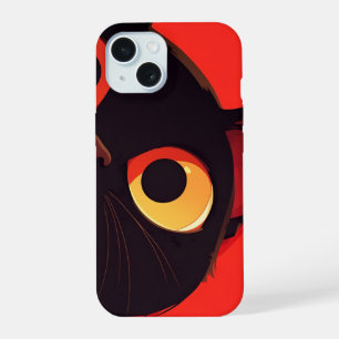 Black Kitty Cat   Funny Cat Face Case-Mate iPhone  iPhone 15 Case