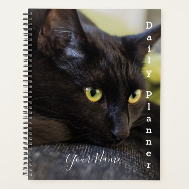Black Kitty - Daily Planner- HAMbWG Planner (Front)