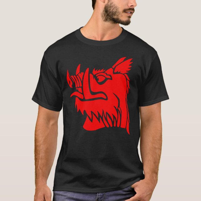 Black knight boar Classic T-Shirt (Front)