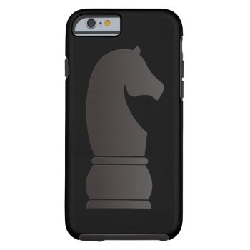 Black Knight Chess Piece Tough Iphone 6 Case by peculiardesign at Zazzle