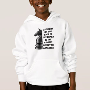 Black Knight Chess Strategy Power Wisdom Master Hoodie