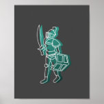 Black Knight Line Drawing Poster Runescape<br><div class="desc">Do you or a friend love playing Runescape?
Look no further for the perfect Christmas or birthday gift.
Modern design mixed with Old School Runescape graphics.</div>