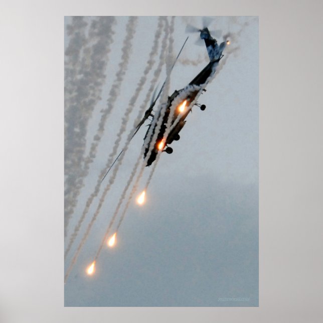 Black Knights Deploy Flares Poster (Front)