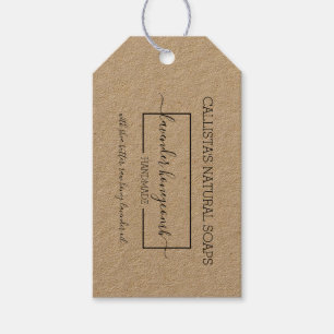 Black Kraft Paper Soap Packaging Product Label