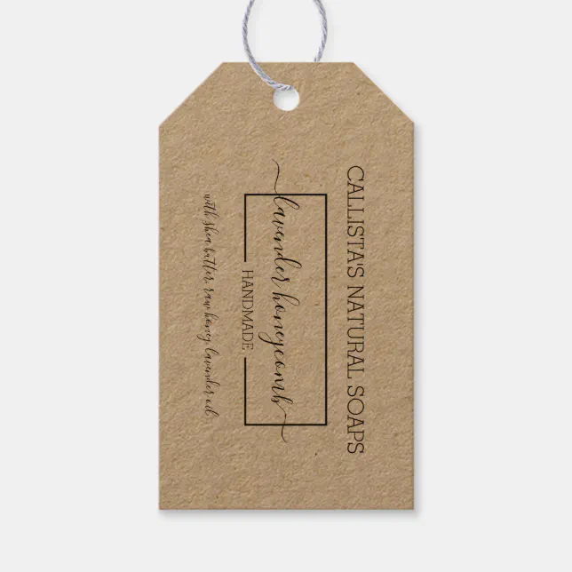 Black Kraft Paper Soap Packaging Product Label Zazzle